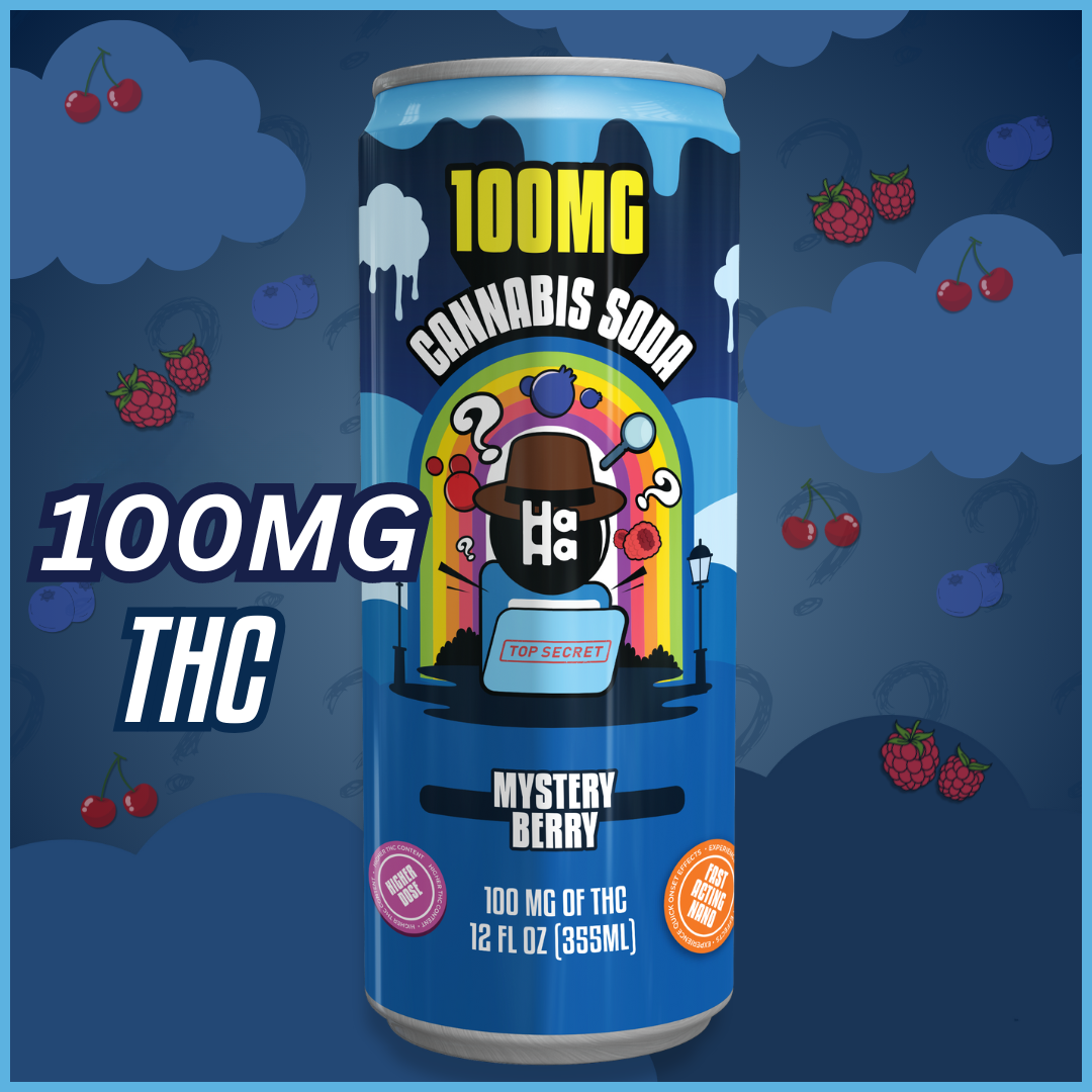 Photograph of product: Haha Nano Mystery Berry 100mg Soda