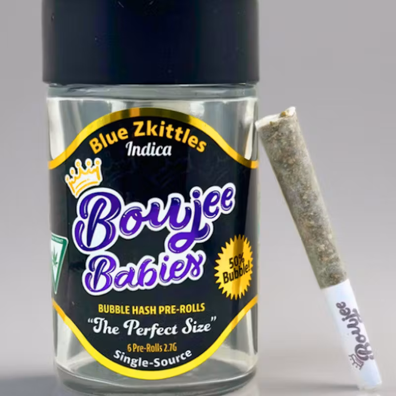 Photograph of product: Blue Zkittles | .45G Infused Prerolls 6PK