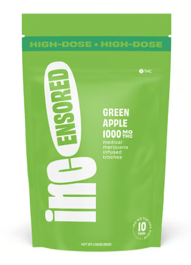 Photograph of product: Green Apple | High Dose Troche | 100mg/10pk