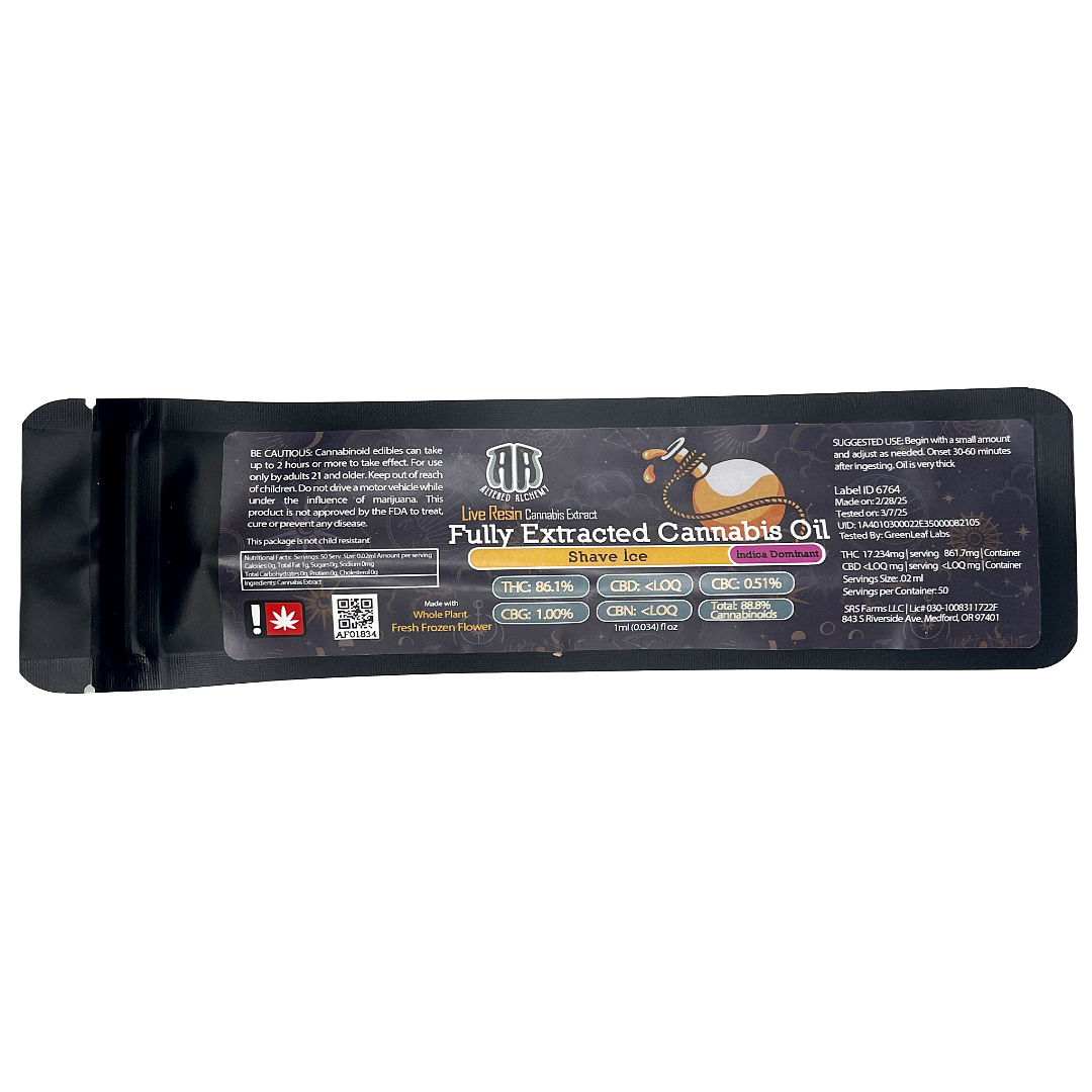 Photograph of product: AA- Shave Ice 1G RSO (IH)