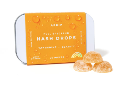 Photograph of product: AERIZ au chocolat Drops 100mg: Tangerine 20pc