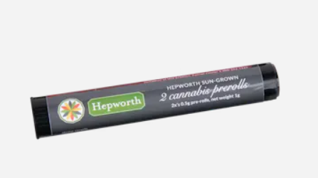 Photograph of product: Hepworth | Blue Dream x Purple Punch | 1g 2pk | Pre-Rolls