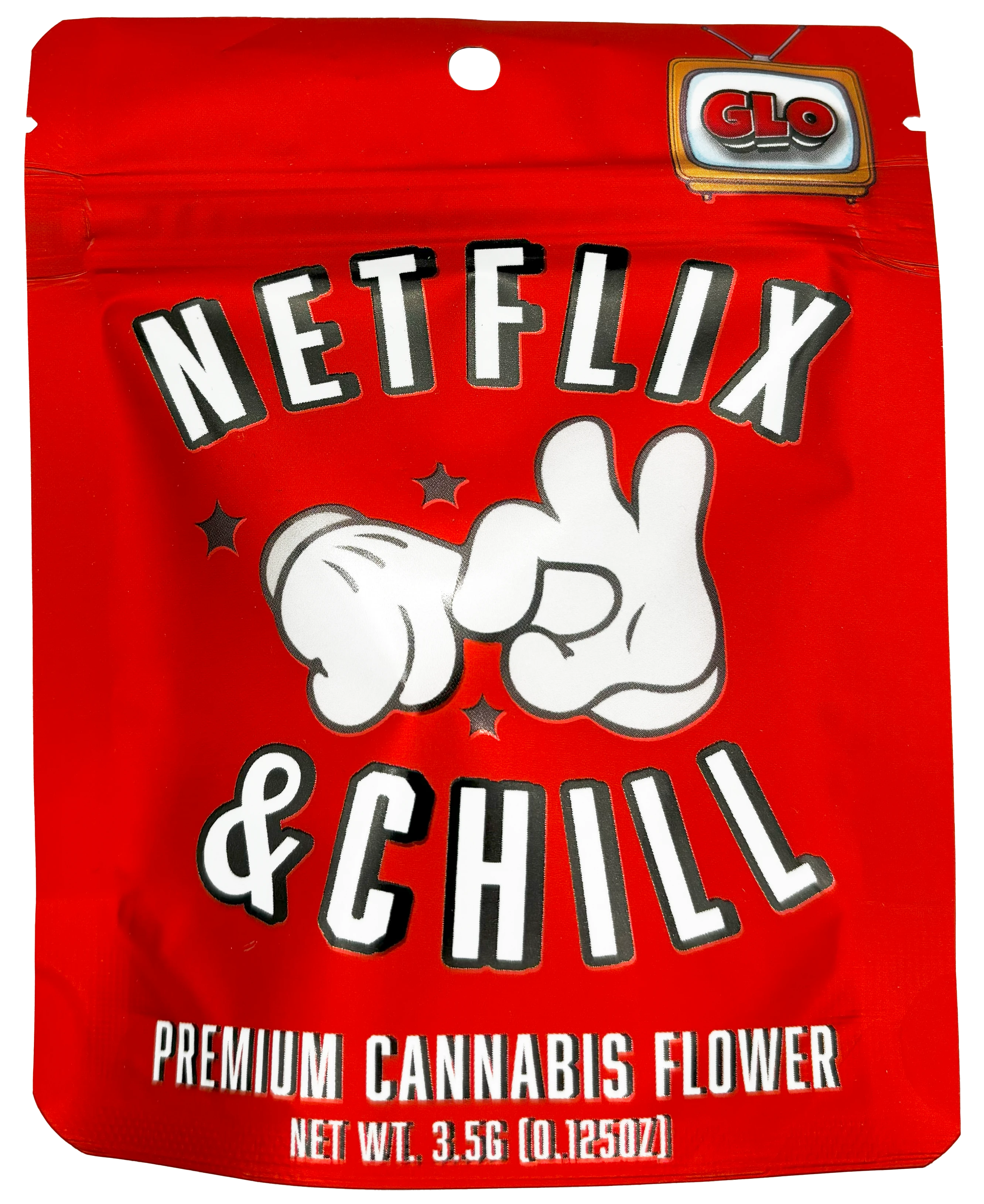 Photograph of product: Glo Farm | Netflix and Chill | Pre-Packaged Flower - 3.5g
