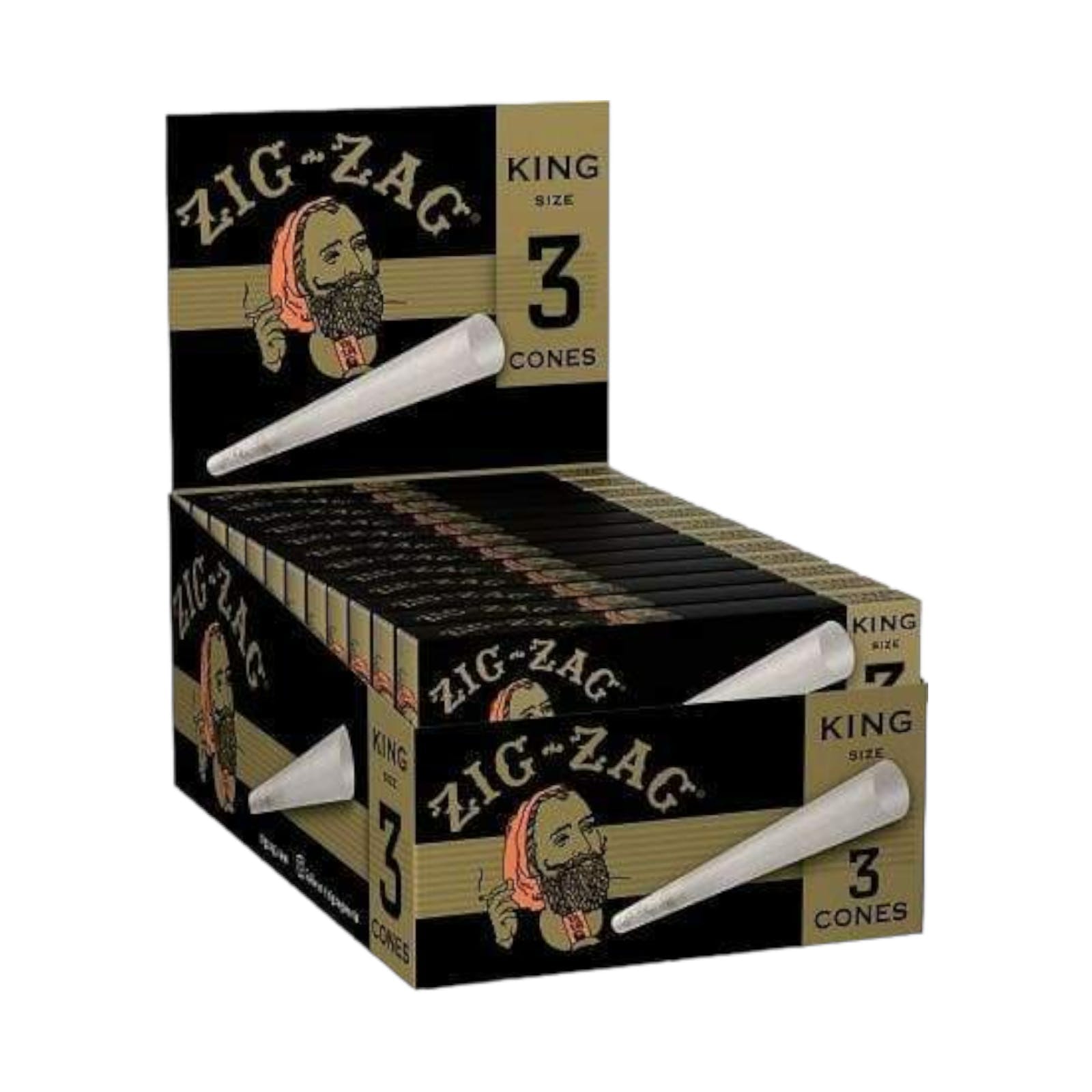 Photograph of product: Zig Zag Cone Papers King Size (3pk)