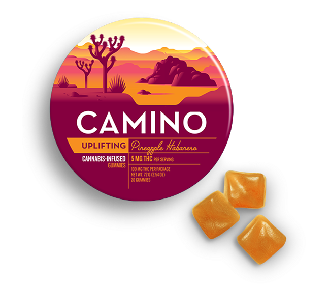 Photograph of product: Kive Confections | Camino Pineapple Habanero Gummies  (100mg)