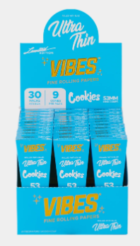 Photograph of product: 53mm Cookies Ultra Thin Blue Cones | 9pk