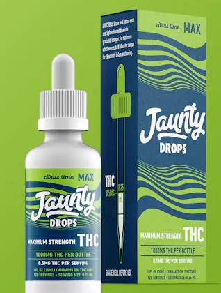Photograph of product: Jaunty Drops "Max" | 1,000mg | Citrus Lime (H)
