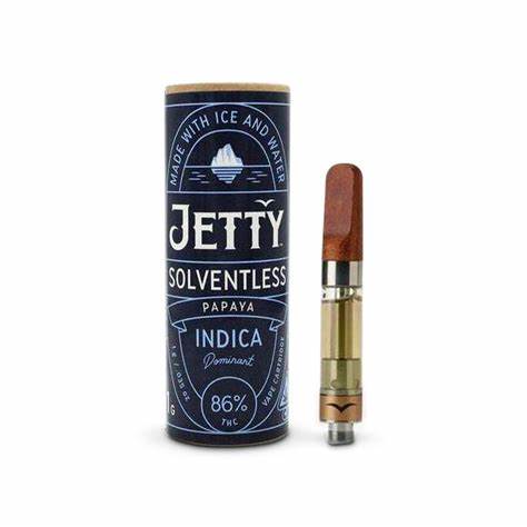 Photograph of product: Jetty | Papaya | Live Rosin | Cart | 1g