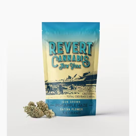 Photograph of product: Revert |  Pineapple Haze | Flower | 3.5g |  Oui'd