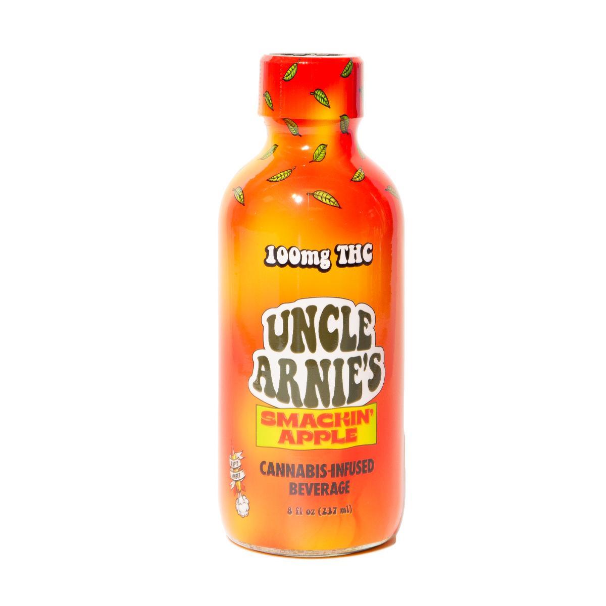 Photograph of product: UNCLE ARNIE'S - DRINK - 100MG - 8OZ - SMACKIN' APPLE - HYBRID