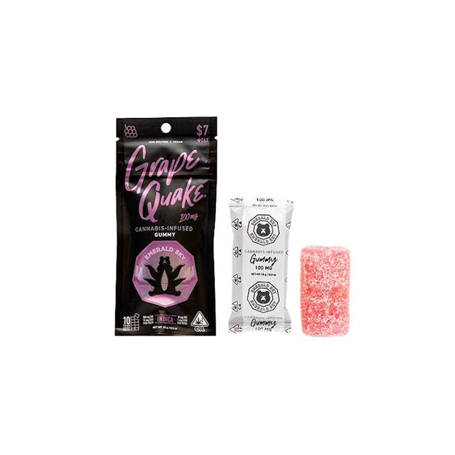 Photograph of product: Grape Quake | Single 100mg Gummy - 