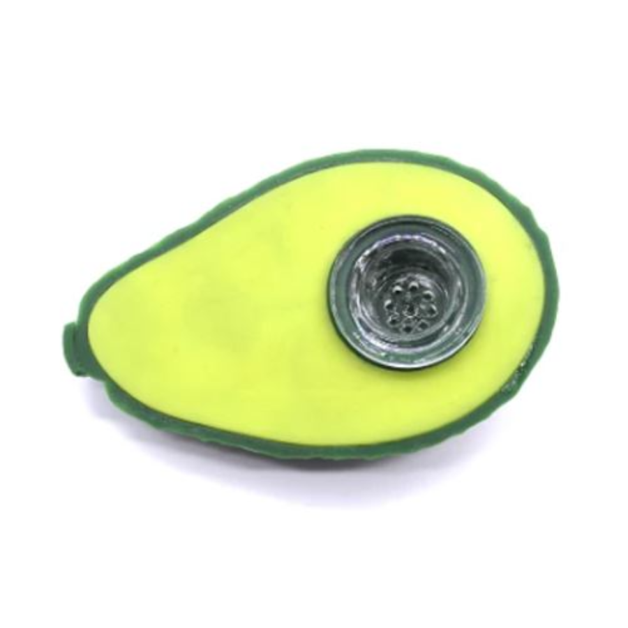 Photograph of product: Silicone Avocado Hand Pipe