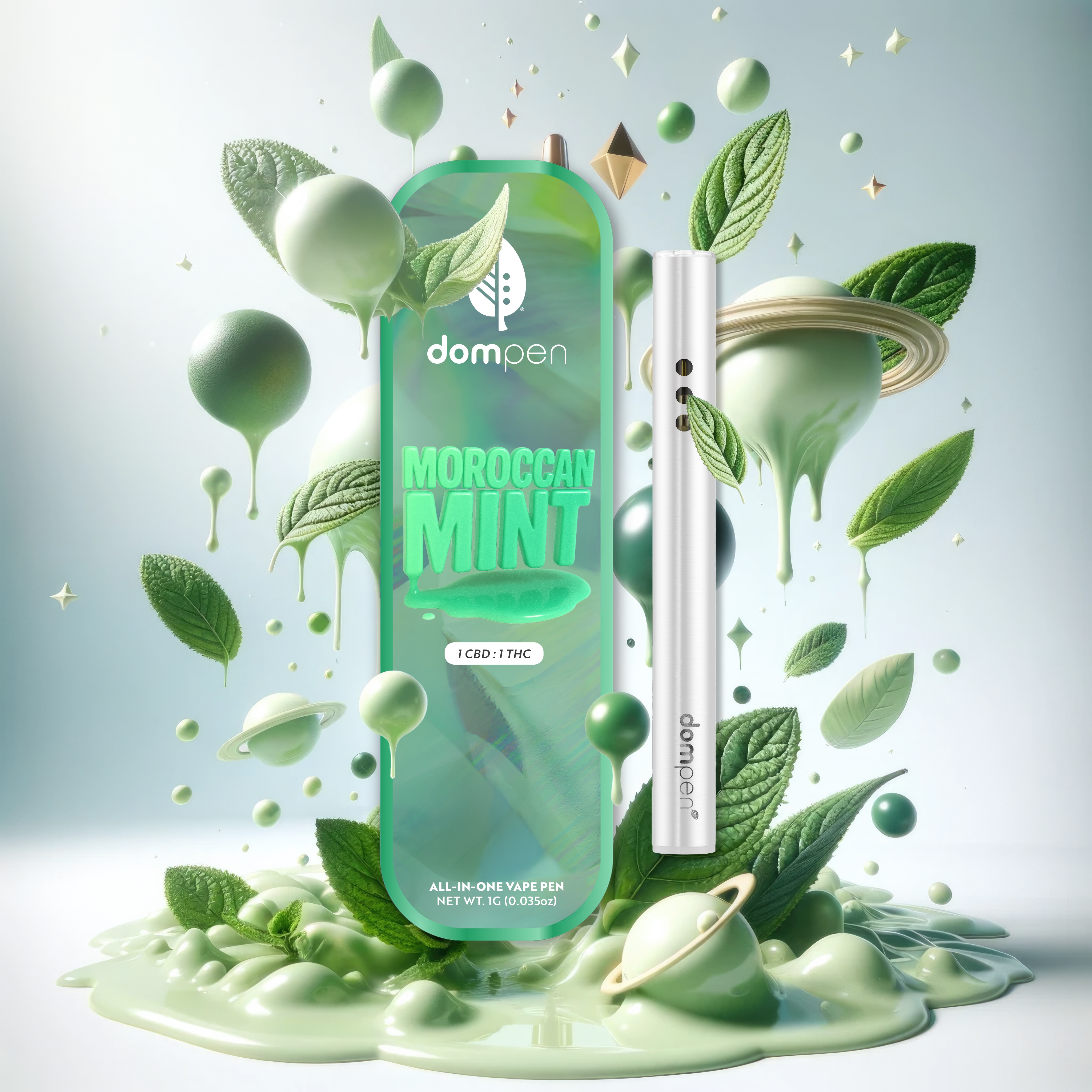 Photograph of product: Moroccan Mint CBD 1:1 AIO Vape
