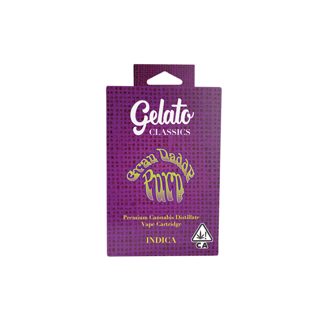 Photograph of product: Grandaddy Purp (I) 1g Classic Cartridge - Retail