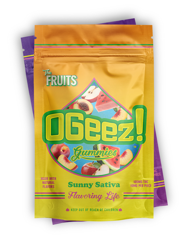 Photograph of product: OGeez | The Fruits | Sunny Oui'd | 100mg