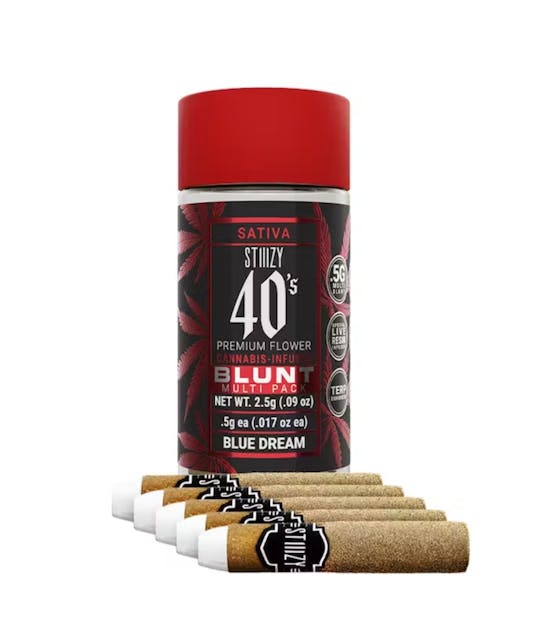 Photograph of product: 2.5G Mini Blunts Infused Blue Dream 40's (5pk) - Blue Dream