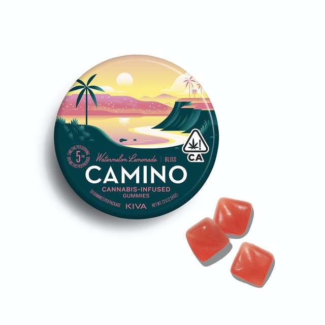 Photograph of product: Gummies | Kiva - Camino | Watermelon Lemonade [20pk]
