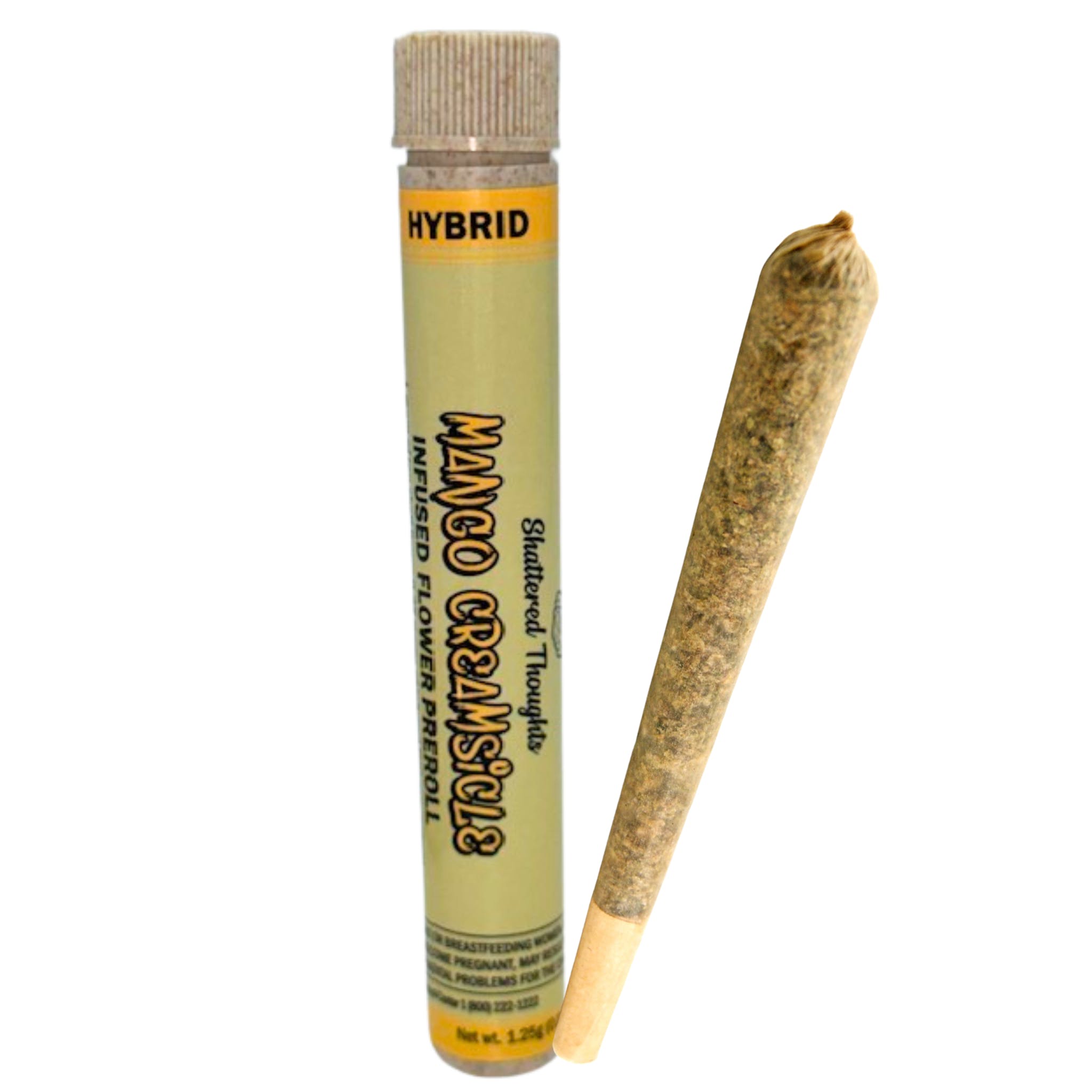 Photograph of product: Shattered Thoughts- Mango Creamsicle - 1.25G Infused Live Resin