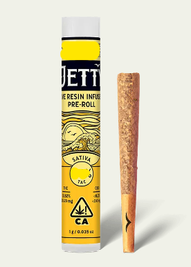 Photograph of product: Jetty Super Lemon Haze x Garlic Grove Sativa Live Resin Preroll