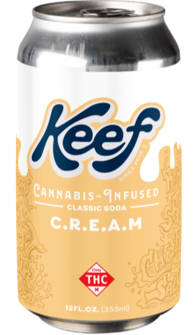 Photograph of product: Keef Cola Single Serve 10mg Cream Soda