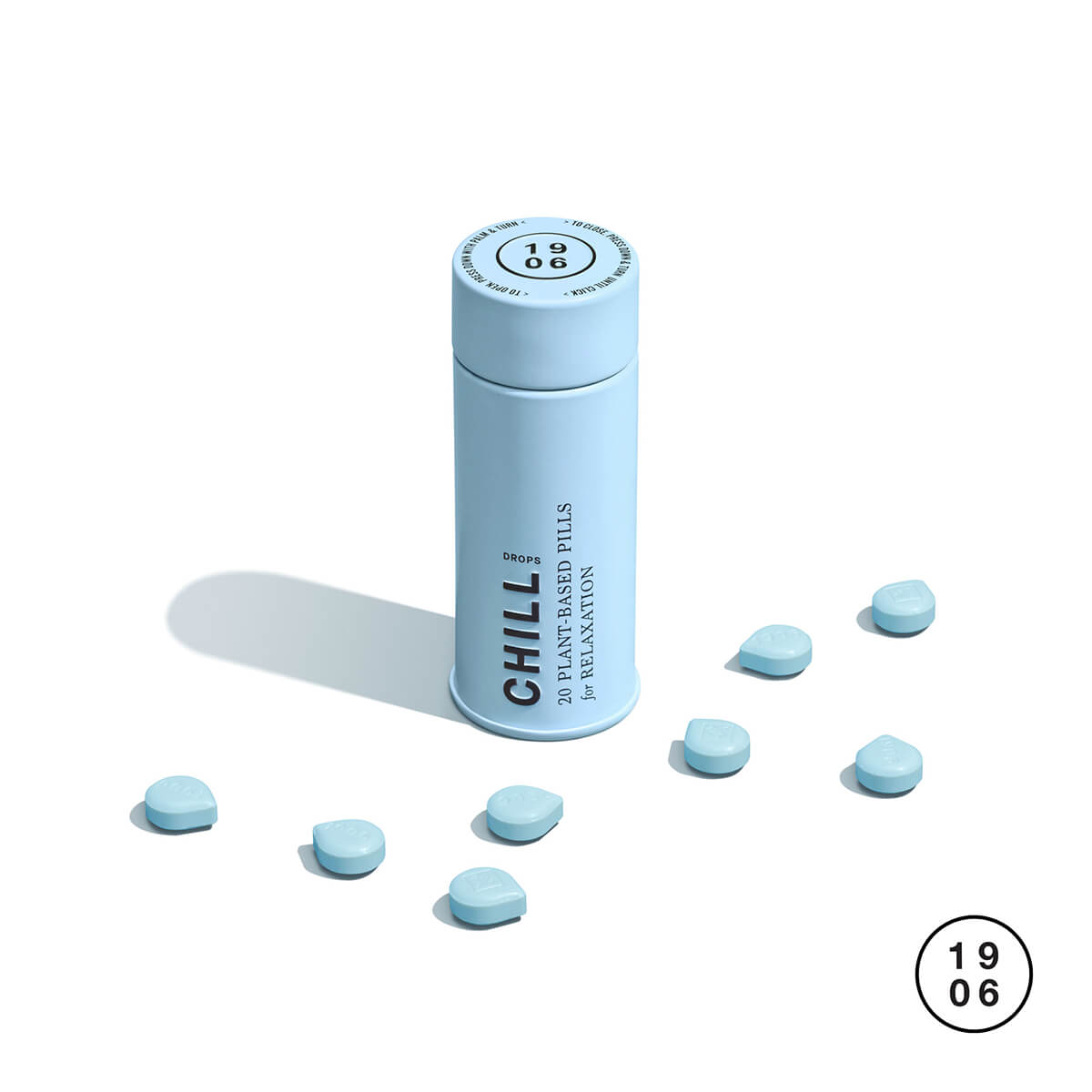 Photograph of product: 5mg TH-oui 25mg CBD Chill Drop Tablets - 20ct