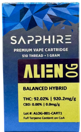 Photograph of product: Alien OG - Cartridge (1.0g)