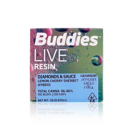 Photograph of product: LEMON CHERRY SHERBET 1G LIVE RESIN DIAMONDS & SAUCE