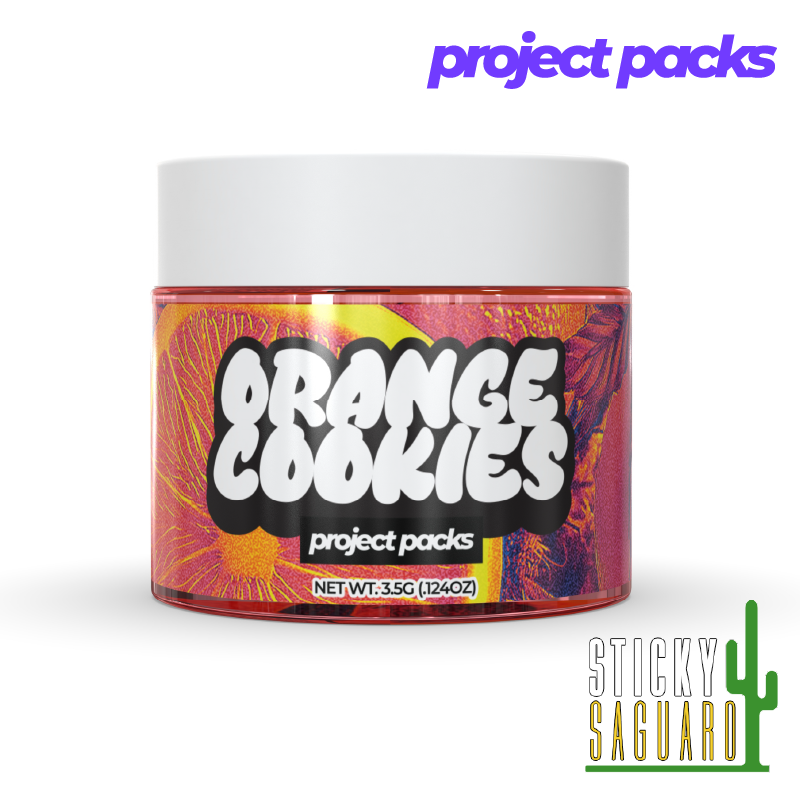 Photograph of product: Project Packs Flower Orange Cookies (S) 3.5g