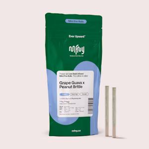 Photograph of product: MFNY - Grape Guava x Peanut Brittle 2pk - Resin Infused Mini Prerolls