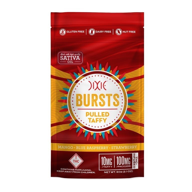 Photograph of product: Bursts Pulled Taffy - Oui'd
