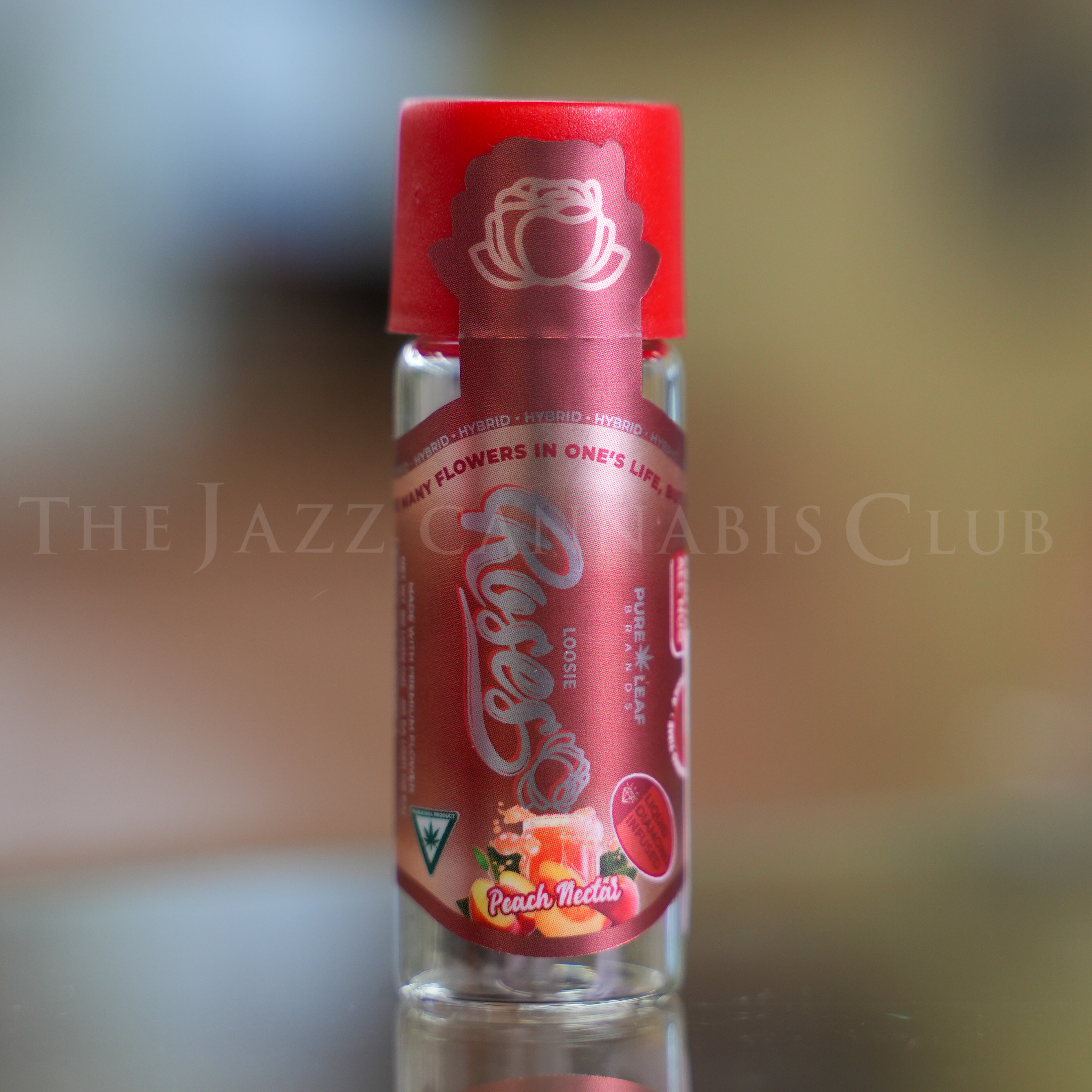 Photograph of product: Roses - Peach Nectar (Hybrid) - Loosie Liquid Diamond Infused Pre Roll