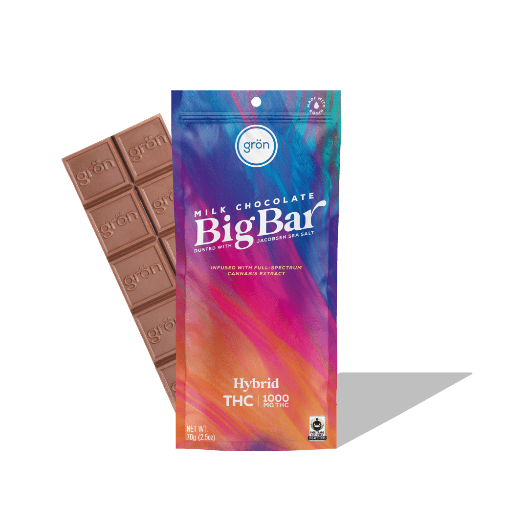 Photograph of product: Gron Milk Chocolate Sea Salt Big Bar 1000 MG TH-oui
