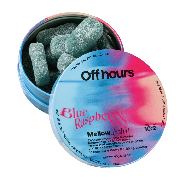 Photograph of product: Off Hours | Mellow | Calm | Gummy Edibles | 100mg