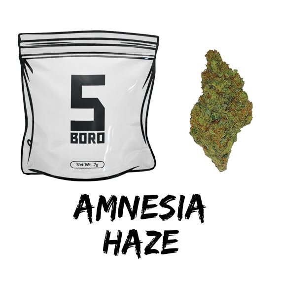 Photograph of product: 5 Boro | Amnesia Haze | Dime Bag - .7g