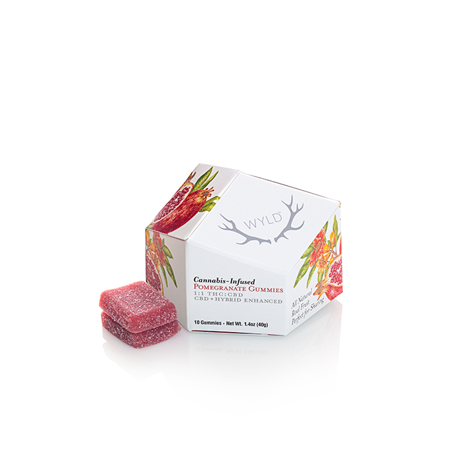 Photograph of product: 1:1 Cbd/Thc Pomegranate Gummies 100mg {61}