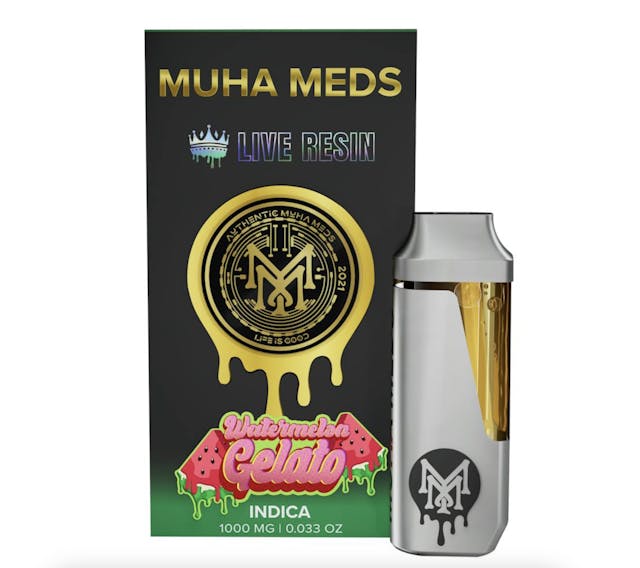 Photograph of product: Watermelon Gelato 1g AIO Live Resin - 