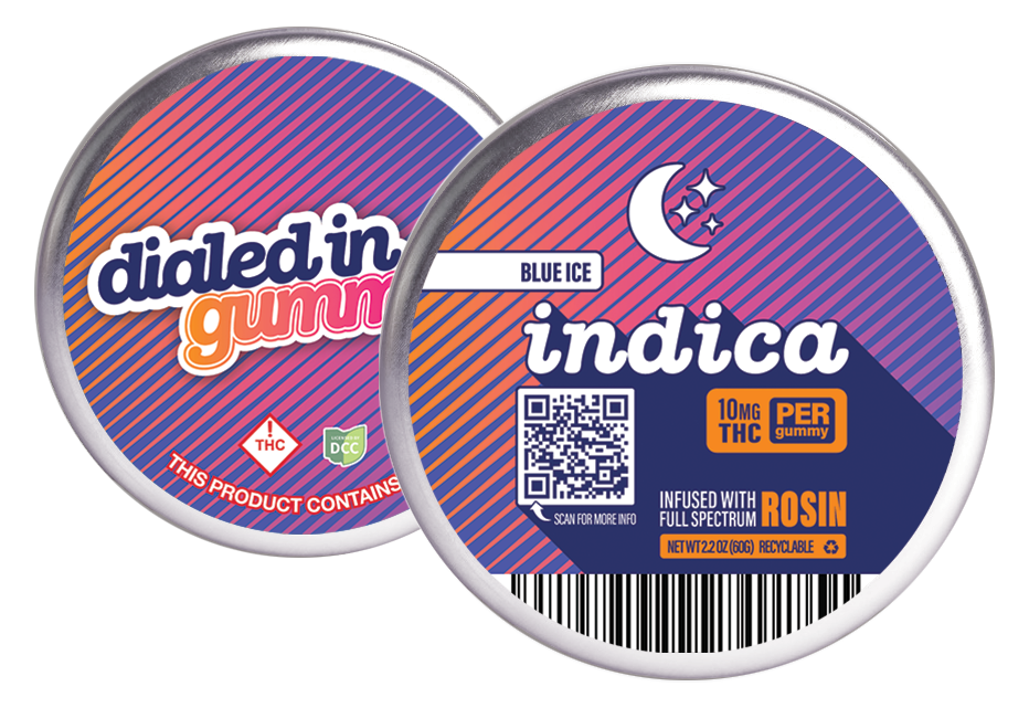Photograph of product: Blue Ice | Live Rosin Gummies | 10 x 10mg