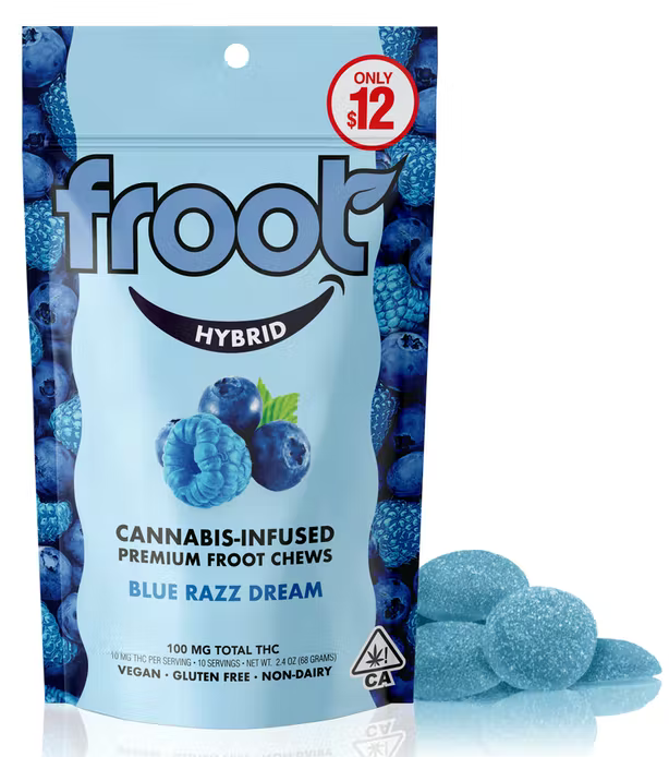 Photograph of product: Blue Razz  Dream Gummy 100mg