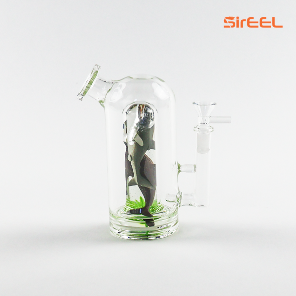 Photograph of product: SIREEL OCEANIC OBLIVION GLYCERIN BONG WITH FLOWER BOWL 7IN