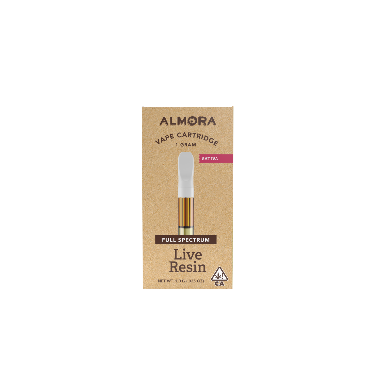 Photograph of product: Almora - 1g Live Resin Cartridge - Alaskan Ice