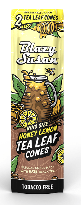 Photograph of product: Blazy Susan - Honey Lemon - King Size Blunt Cone (2pk)