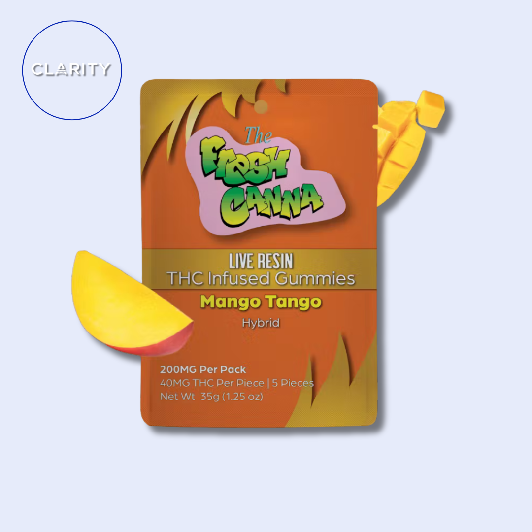 Photograph of product: Fresh Canna | 200mg Live Resin Gummies | Mango