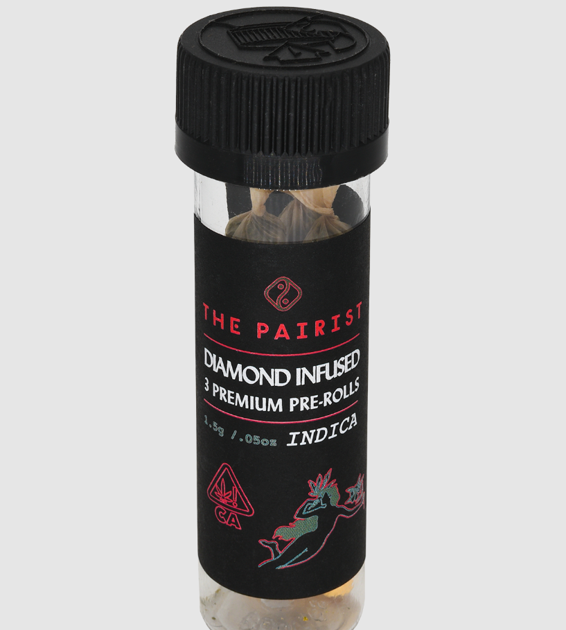 Photograph of product: The Pairist Pixie Dust Oui'd Diamond Infused Pre-Roll 3pk