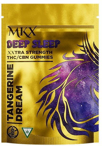 Photograph of product: MKX: Tangerine Deep Sleep 200MG TH-oui:CBN Gummies