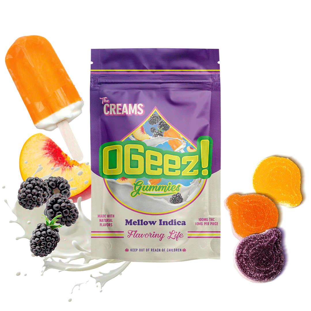 Photograph of product: OGEEZ Mellow Gummies 100mg - The Creams (I)