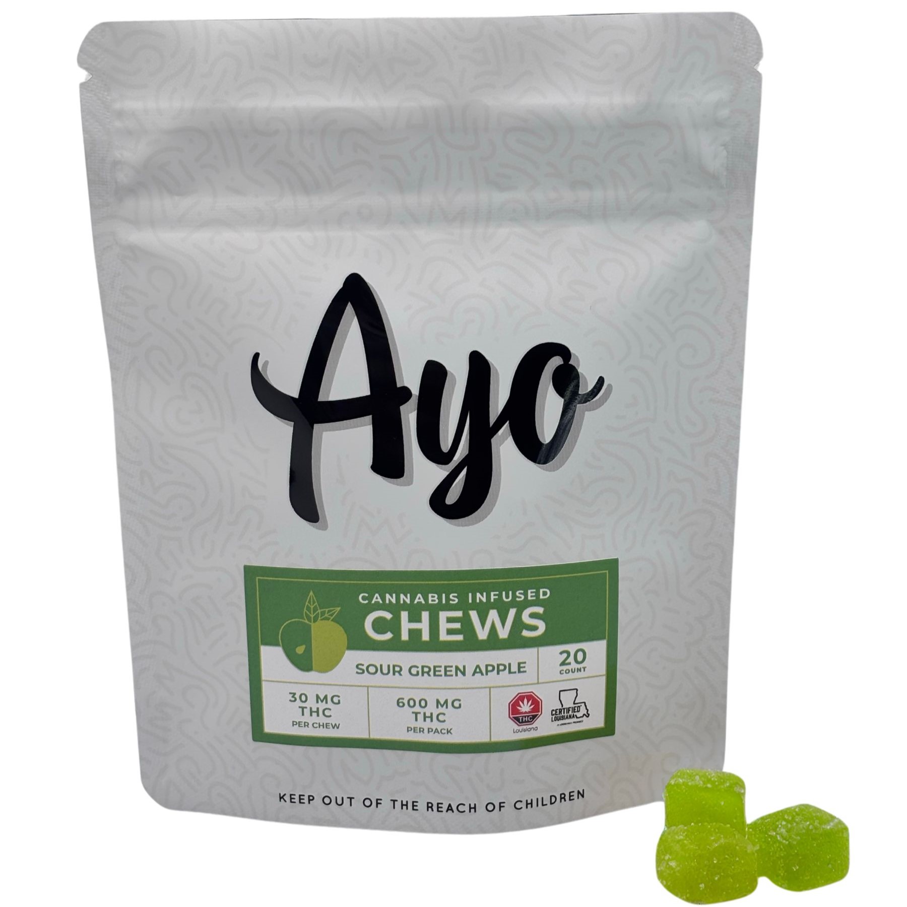 Photograph of product: 20pk Sour Green Apple (600:0)