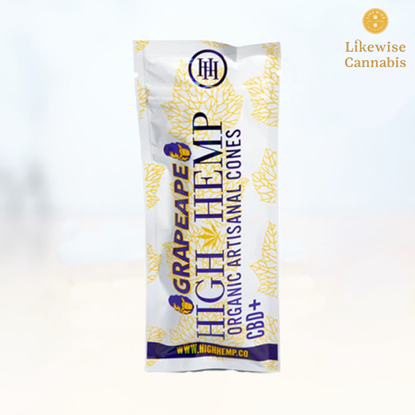 Photograph of product: 2-PACK GRAPE APE ORGANIC HEMP CONES