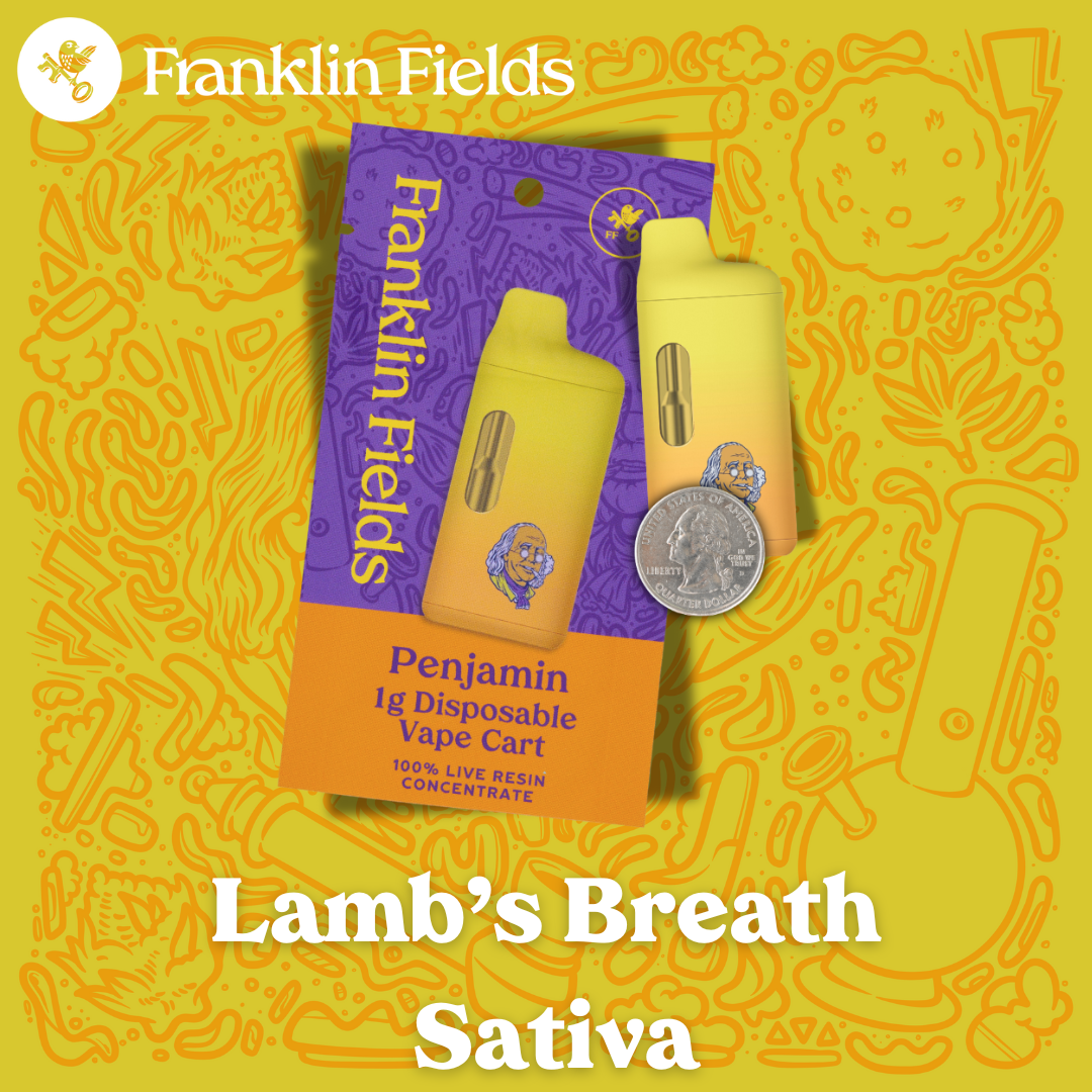 Photograph of product: Lamb's Breath | Oui'd Live Resin Disposable | Franklin Fields
