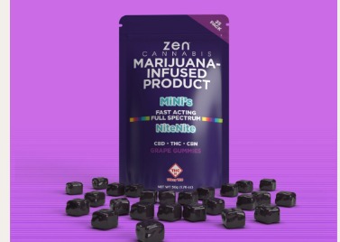 Photograph of product: Zen - Grape NiteNite 4:1 Gummies - 100mg