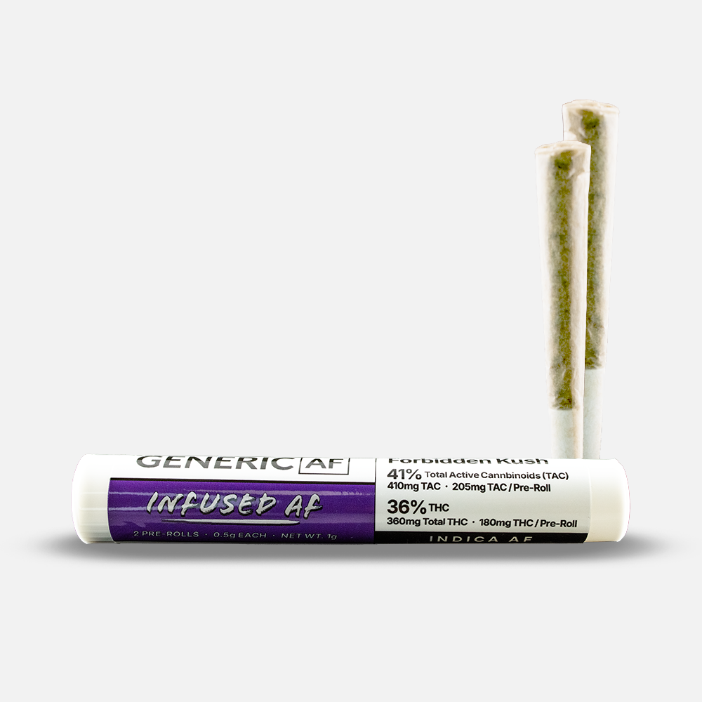 Photograph of product: 2-Pack Infused Pre-Rolls - Forbidden Kush